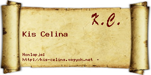 Kis Celina névjegykártya